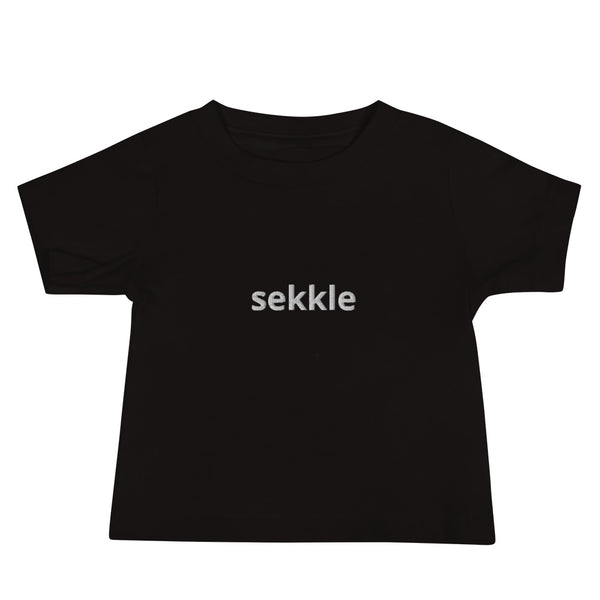 Sekkle Lower Case Embroidered Baby Tee
