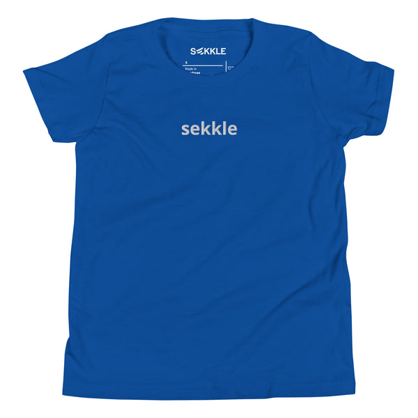 Sekkle Lower Case Embroidered Youth T-Shirt