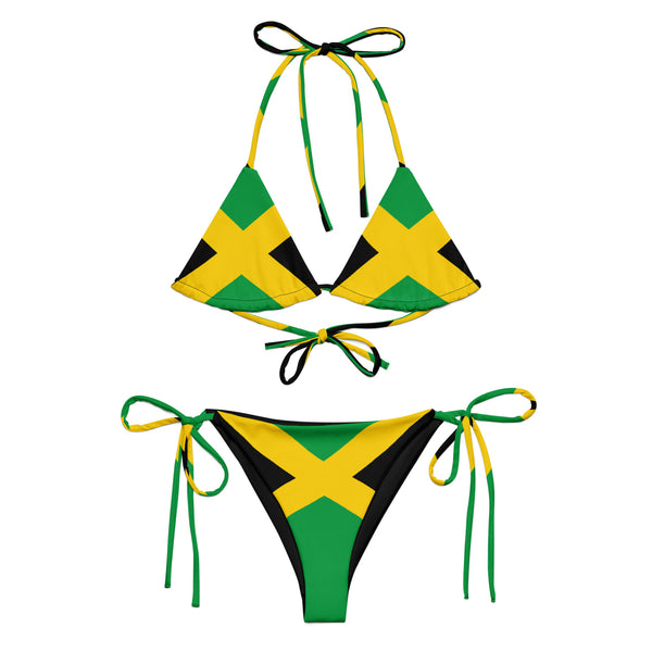 Jamaican Flag AOP String Bikini
