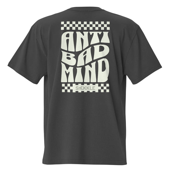 Anti Bad Mind Oversized Faded T-Shirt