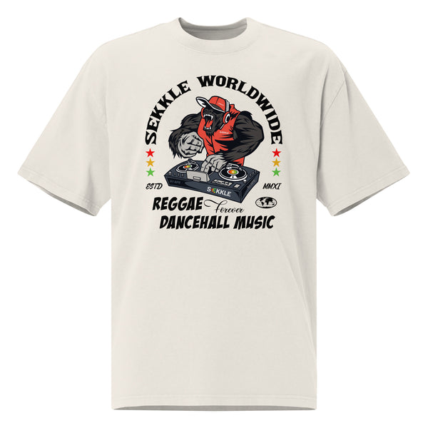 Reggae Dancehall Oversized Faded T-Shirt