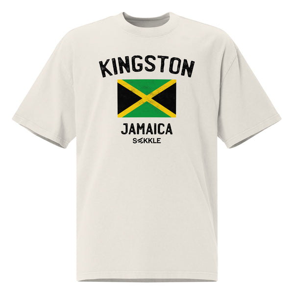 Kingston Jamaica Oversized Faded T-Shirt