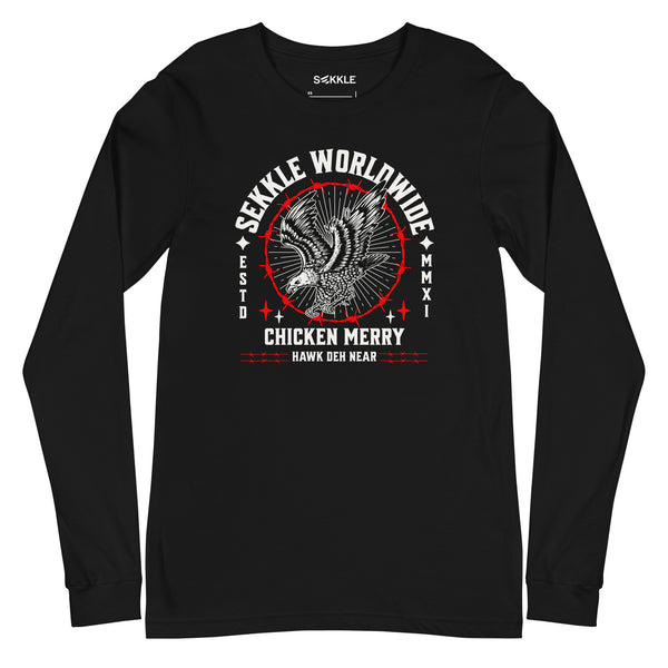 Chicken Merry Hawk Deh Near LS T-Shirt
