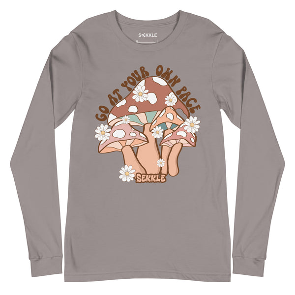 Go At Your Own Pace Mushroom LS T-Shirt