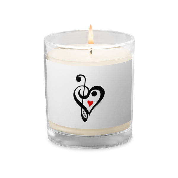 Heart Of Music Glass Jar Soy Wax Candle