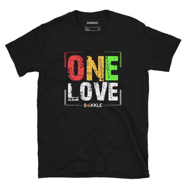 One Love Distressed Print T-Shirt