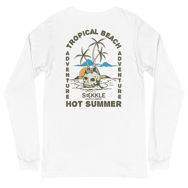 Tropical Beach FB LS T-Shirt