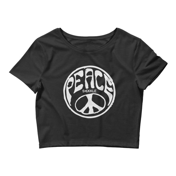 Sekkle Peace レディース クロップ Tシャツ